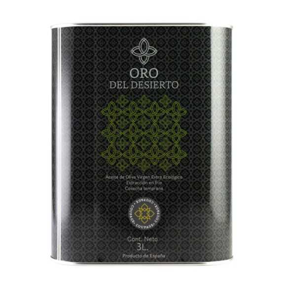 Organic Olive Oil Oro del Desierto Coupage 3 liter canister - Organic olive oil - Oro del Desierto