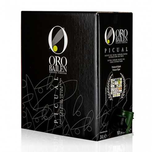 Olive Oil Oro Bailen Reserva familiar Picual 3L Bag in Box