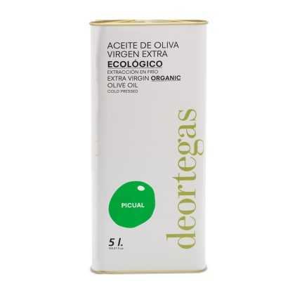 Organic Olive Oil Deortegas Picual 5 Liter Canister - 5 liter canister - Deortegas