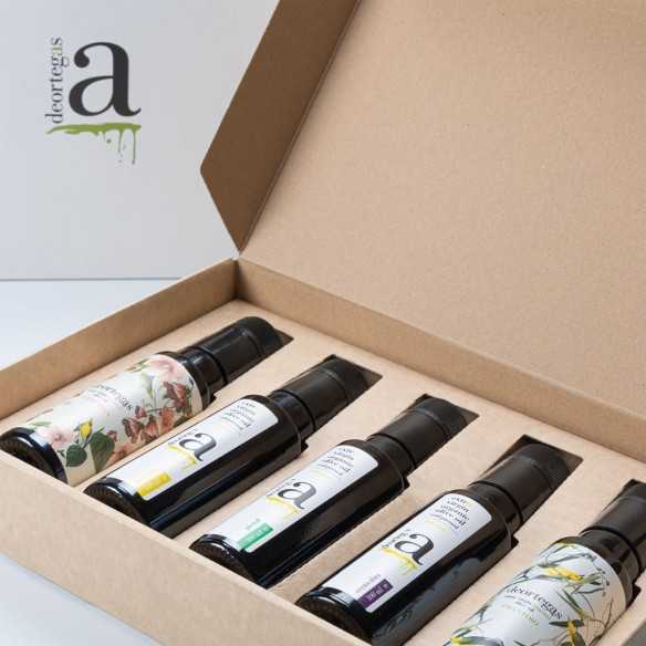 Huile d'Olive Deortegas Dégustation Pack de 5 Bouteilles de 100 ml - Huile d'olive extra vierge - Deortegas