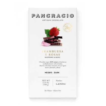 Pancracio - Dark Chocolate with Raspberry and Roses 100g - Chocolate - Pancracio