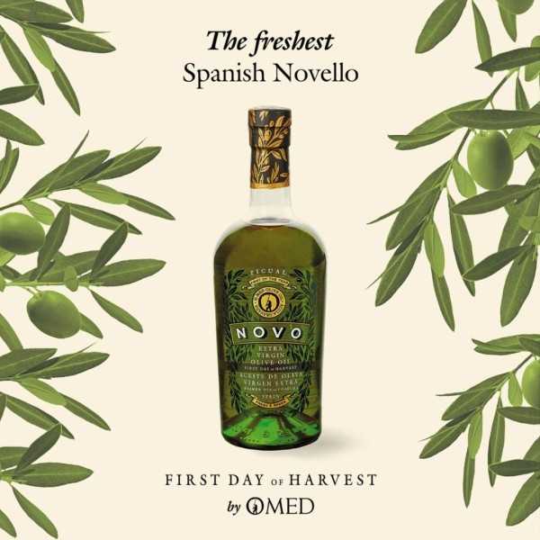 Huile d'olive O-Med NOVO Picual - Premier jour de récolte 500 ml - Huile d'olive extra vierge - O-Med