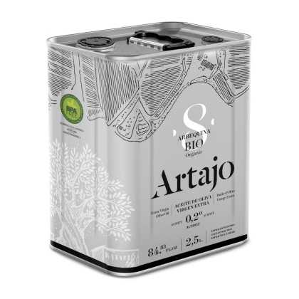 Organic Olive Oil Artajo 8 Arbequina 2,5 Liter Canister - Olive oil in cans - Artajo 2