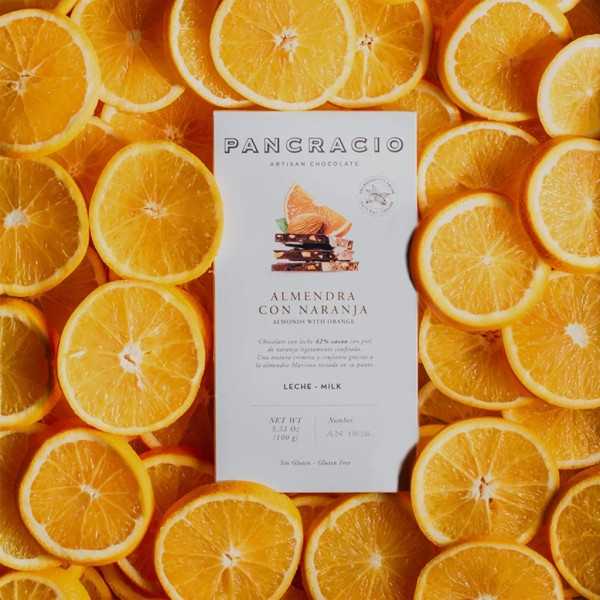 Pancracio - milk chocolate with almond and orange 100 g - Chocolate - Pancracio
