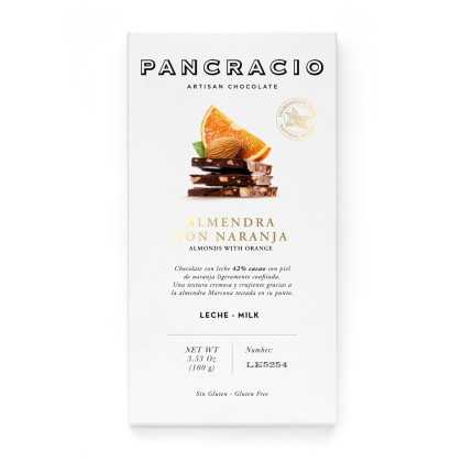 Pancracio - milk chocolate with almond and orange 100 g - Chocolate - Pancracio