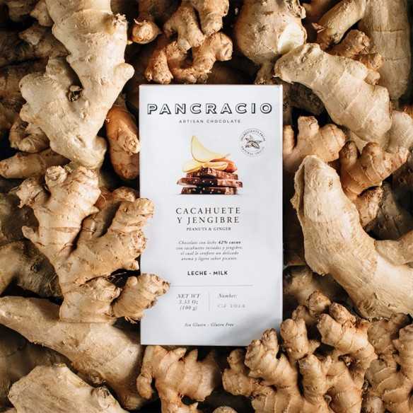 Pancracio - Milk chocolate with ginger and peanuts 100 g - Chocolate - Pancracio
