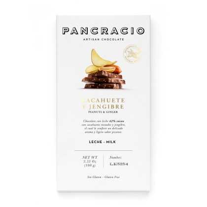 Pancracio - Milk chocolate with ginger and peanuts 100 g - Chocolate - Pancracio