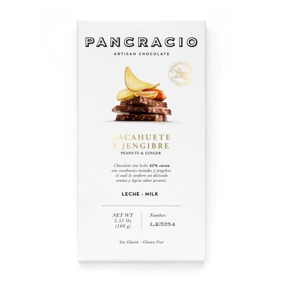 Pancracio - Milk chocolate with ginger and peanuts 100 g - Chocolate - Pancracio