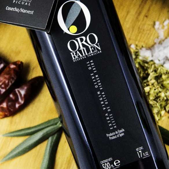 Huile d’Olive Oro Bailen Reserva familiar Picual 500ml - Huile d'olive extra vierge - Oro Bailen