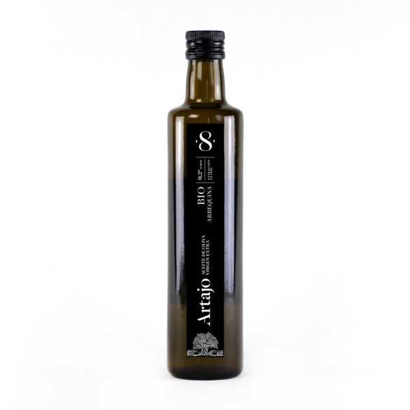 Aceite de Oliva Ecológico Artajo 8 Arbequina 500 ml - Aceite Bio - Artajo