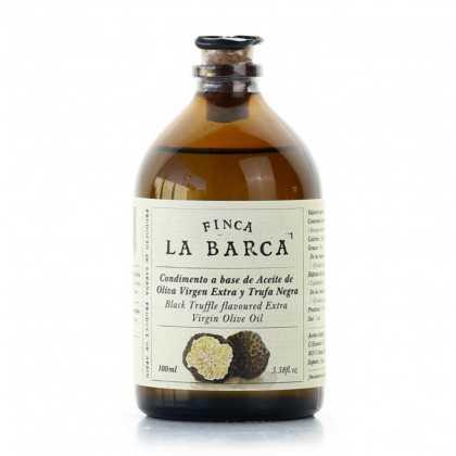 Finca la Barca Black Truffle flavoured Extra Virgin Olive Oil Bottle 100 ml - Truffle olive oil - Finca la Barca
