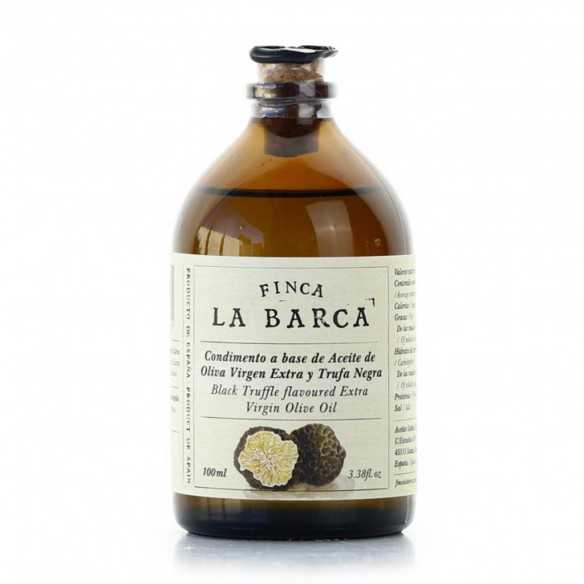 Finca la Barca Black Truffle flavoured Extra Virgin Olive Oil Bottle 100 ml - Truffle olive oil - Finca la Barca