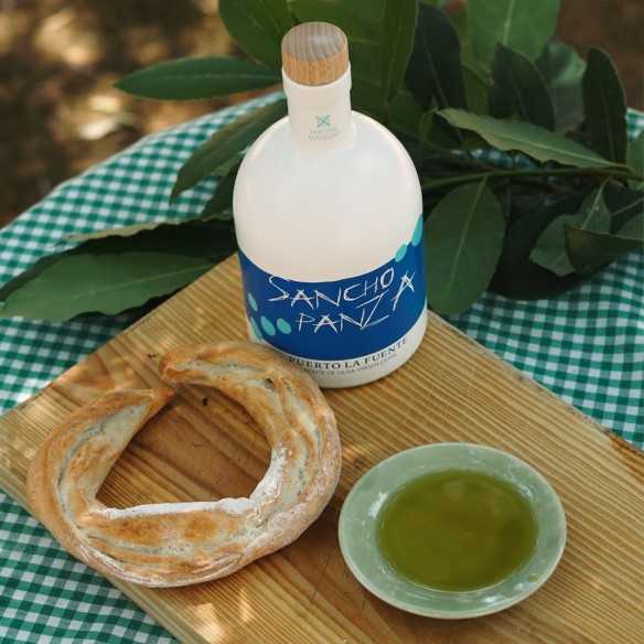 Aceite de Oliva Puerto la Fuente - Sancho Panza - Arbequina 500 ml - Aceite de oliva virgen extra - Puerto La Fuente