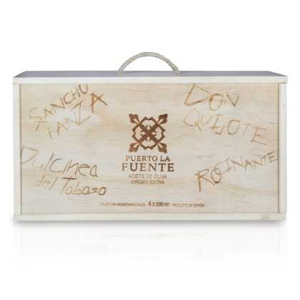 Puerto la Fuente Olive Oil - Don Quixote gift box 4 X 500 ml - Olive oil - Puerto La Fuente 2