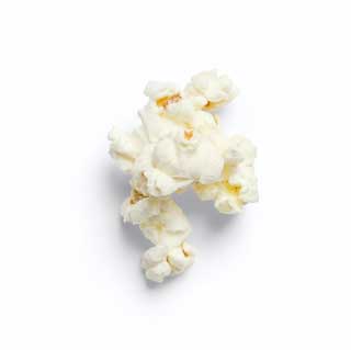 Popcorn made with olive oil
