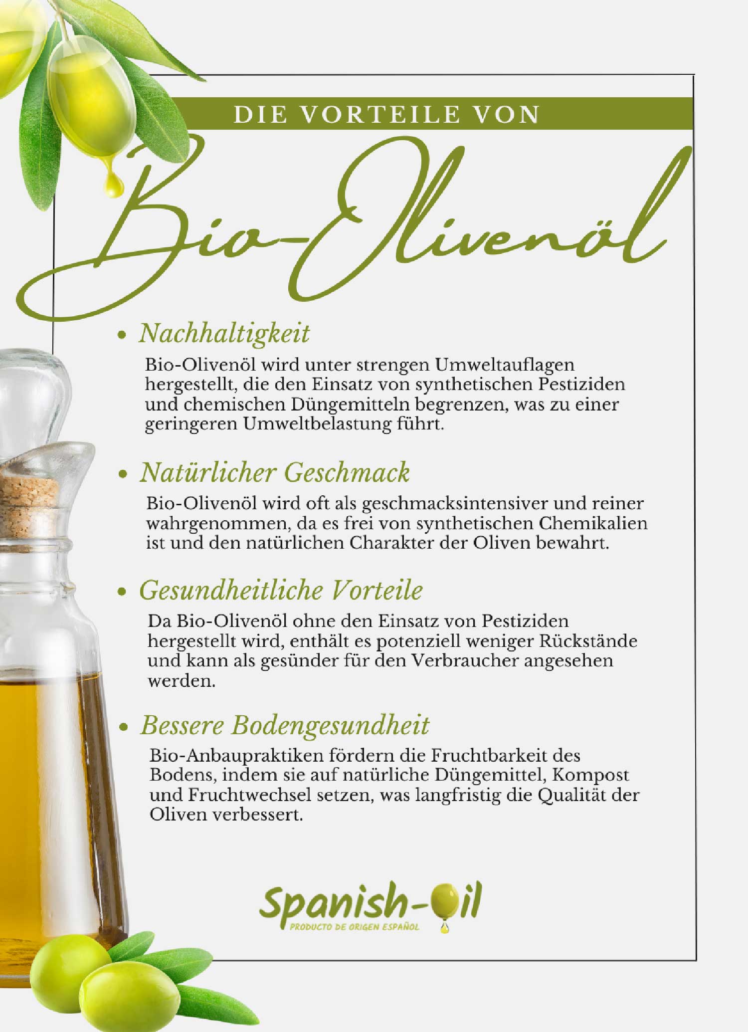 Die Vorteile von Bio Olivenöl auf einen Blick